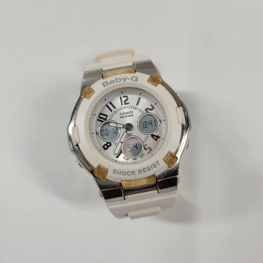Casio Baby G 5001 White Wrist Watch Unisex New Batteries!